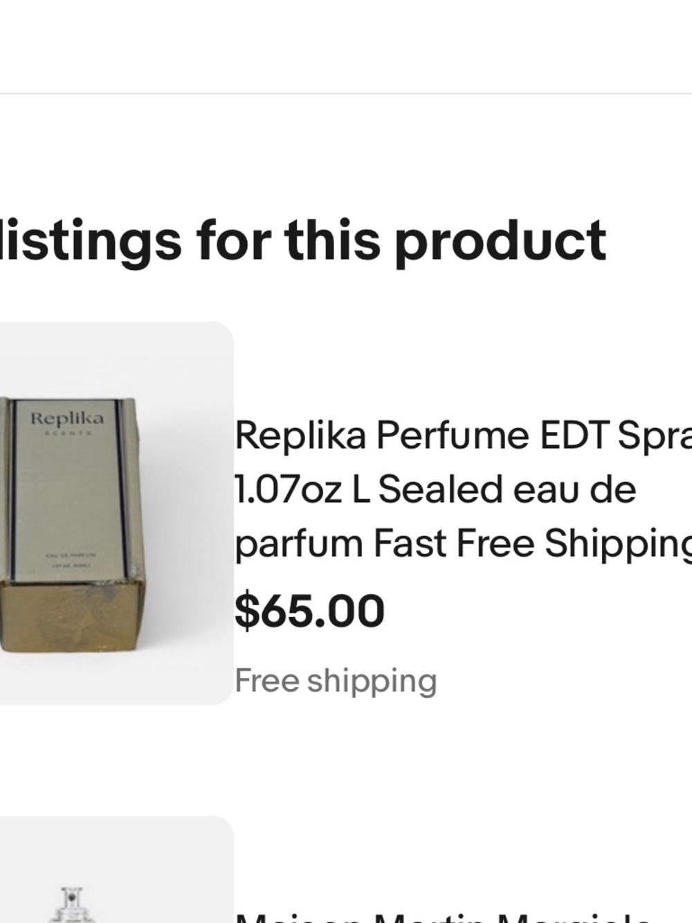 Replika perfume 1.07 oz New